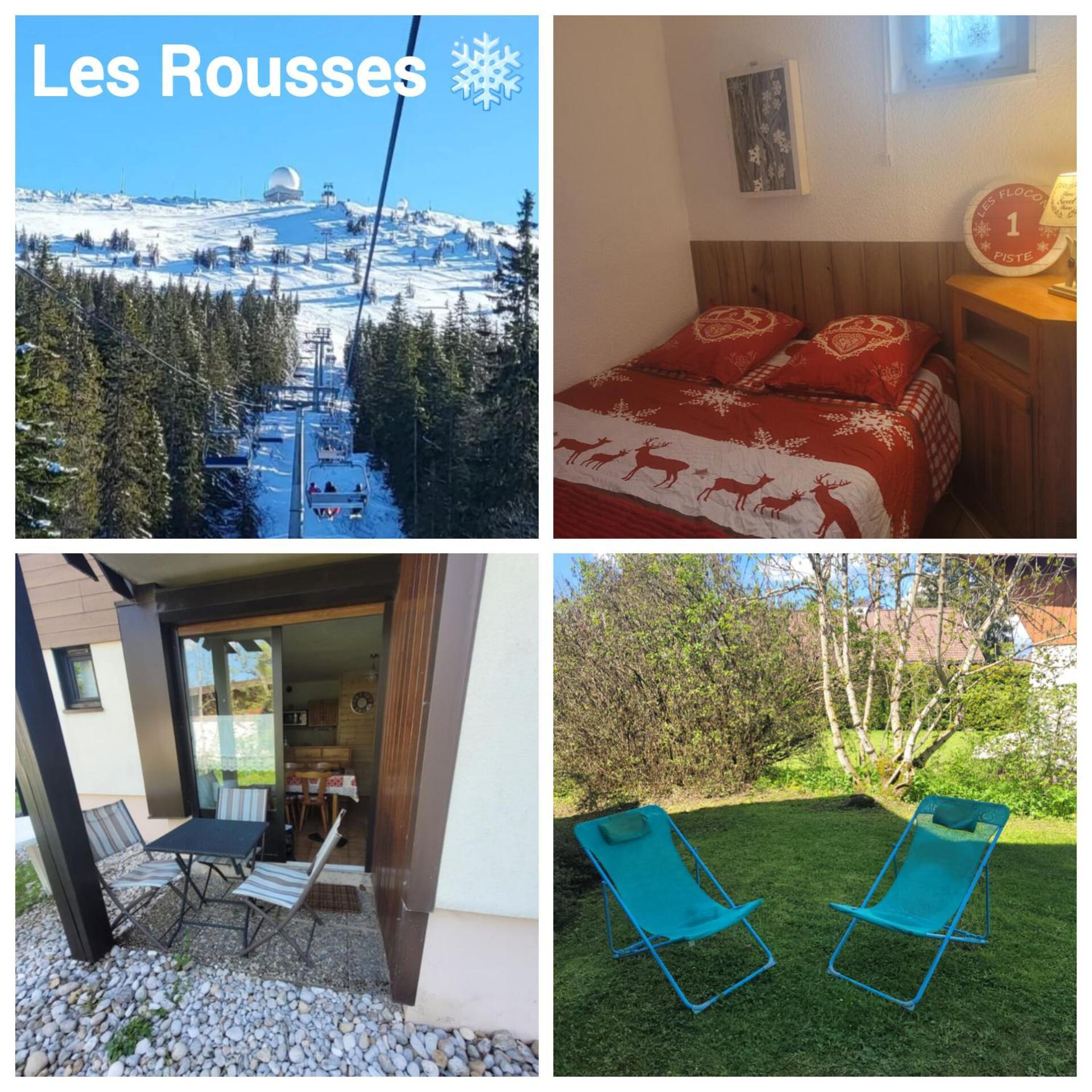 Appartement Le Flocon, Joli Petit Cocon 4 Pers En Rez De Jardin Draps Inclus Ле-Русс Экстерьер фото